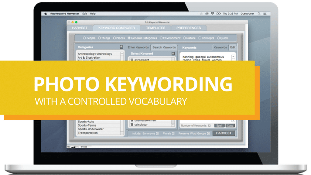 photo keywording with a controlled vocabulary - cradoc fotosoftware