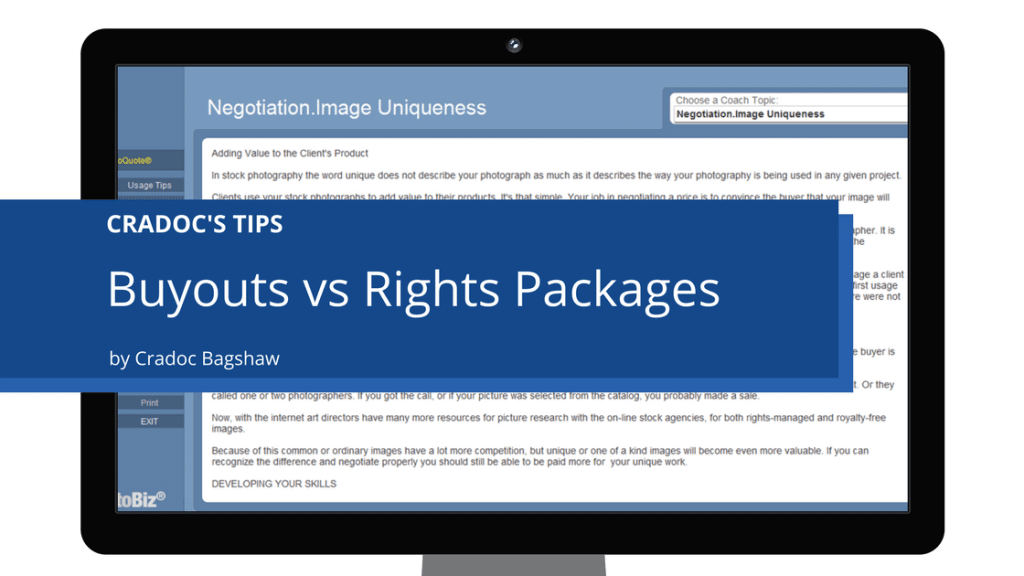 Buyouts vs Rights Packages - cradoc fotoSoftware