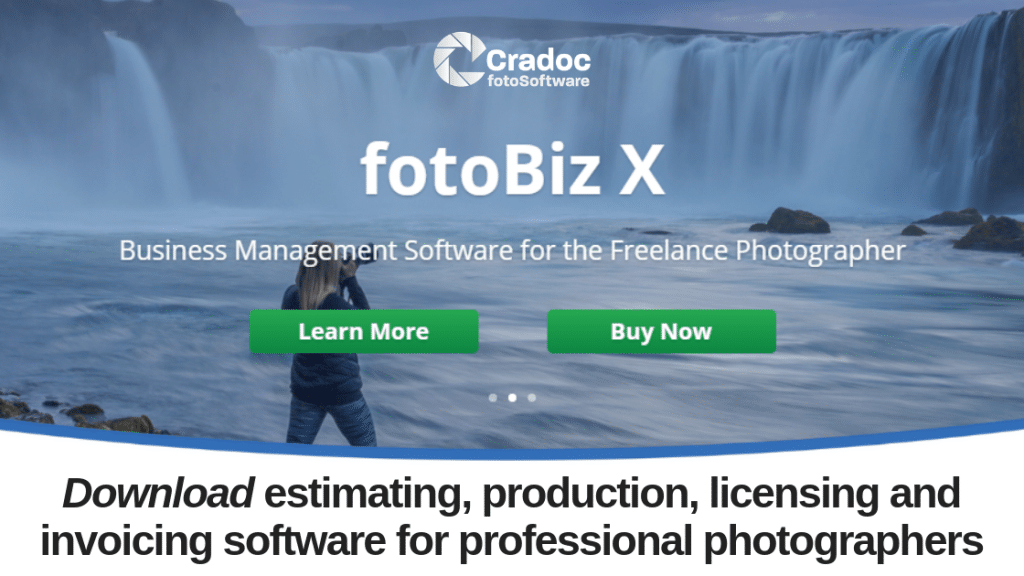 Cradoc fotoBiz x vs Blinkbid - Estimating, production, licensing and invoicing software for professional photographers