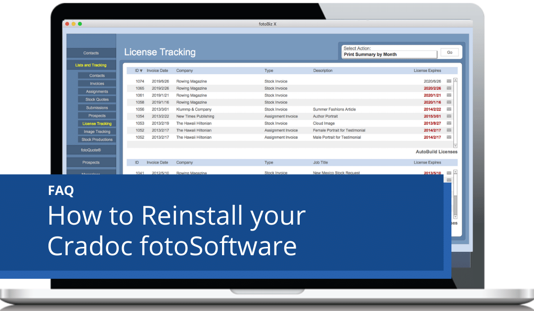 header image - how to reinstall cradoc fotosoftware - business software for freelance photographers